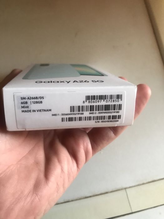 Samsung  А26 5G - 6/128GB Mint , Нов