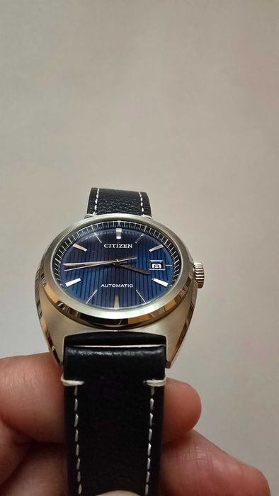 Vand ceas Citizen automatic 100 m wr NJ0100-46L stare ff buna albastru