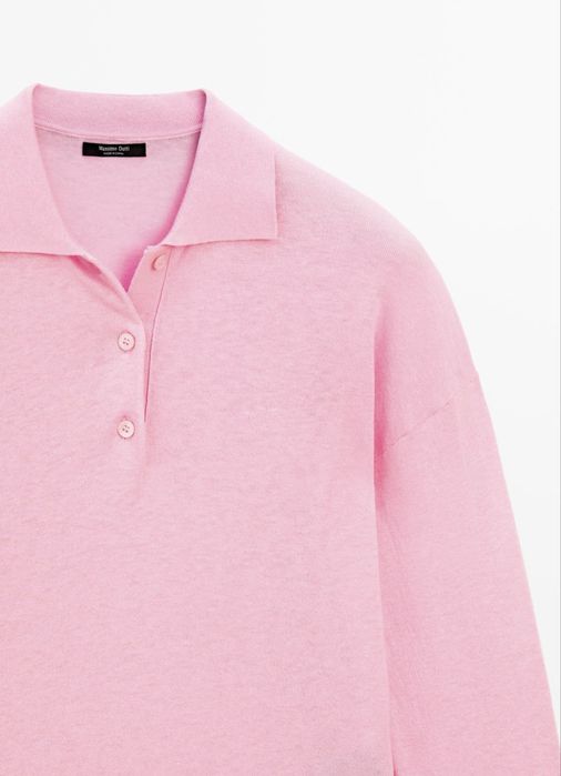 Pulover polo Massimo Dutti