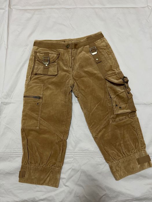 Вельветовые карго-бриджи