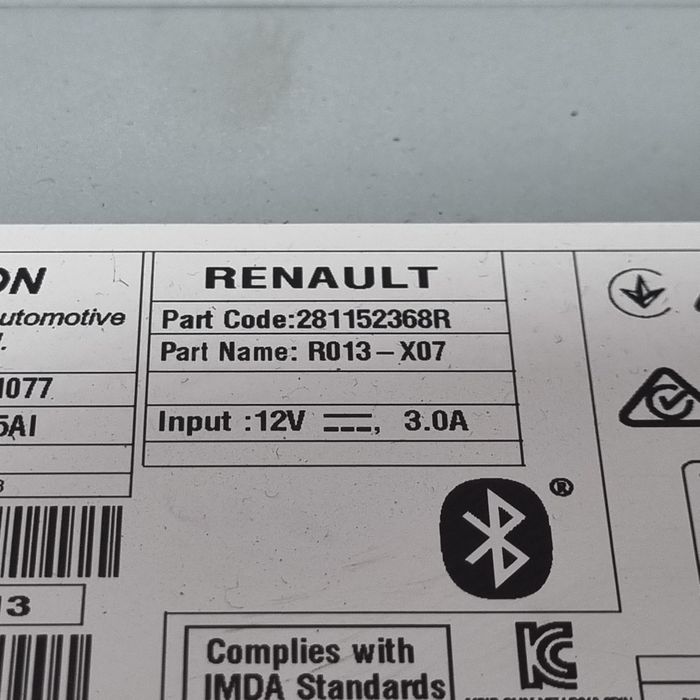 Cd player Dacia Duster II 2018 - 2021 (1584) Garantie
