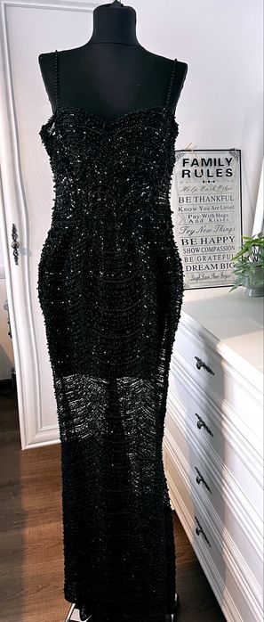 Rochie lunga cu pietre