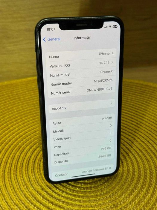 Iphone x Space Gray 256gb