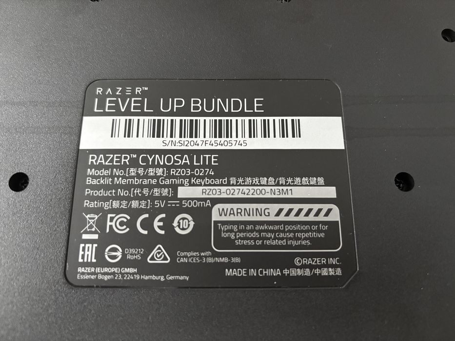 Tastatura Razer Cynosa Lite