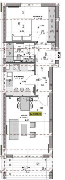 Ap nou, decomandat, 2 camere si balcon, la cheie, ansamblu premium