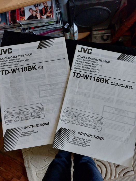 Deck Jvc Td-w118 , dublu cassette, primul proprietar