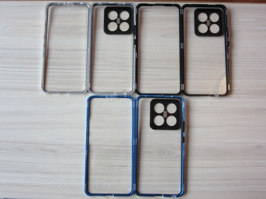 Xiaomi 14T 14T Pro 12 12X / Двоен 360 магнитен кейс с камера протекор