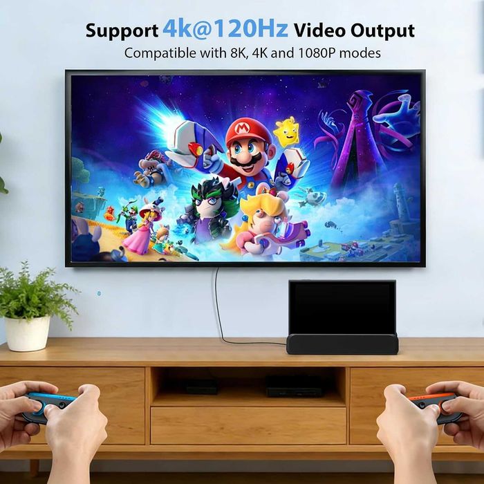 Докинг станция за телевизор за Nintendo Switch 2, преносима докинг станция за Switch 2 с HDMI порт