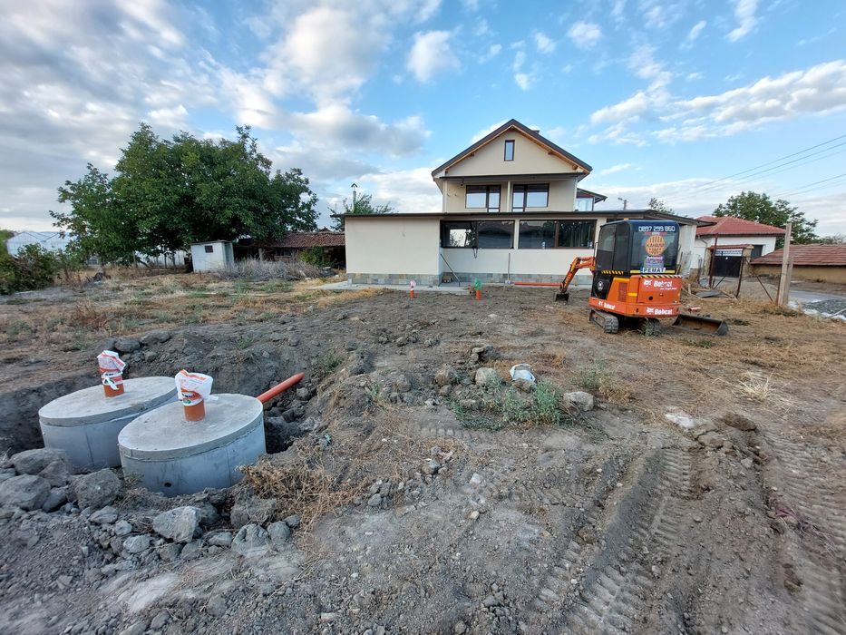 Услуги с багер и самосвал и септични ями Стара Загора