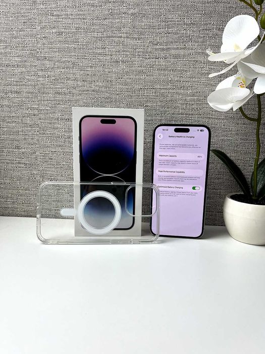 iPhone 14 Pro Max Deep Purple 128 Gb stare buna la cutie