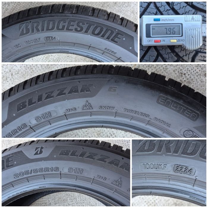 O bucată 205/55 R16 M+S iarnă - una Bridgestone