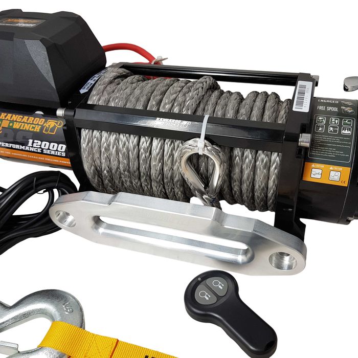 Лебедка KangarooWinch (PowerWinch) - K12000PS синтетично въже