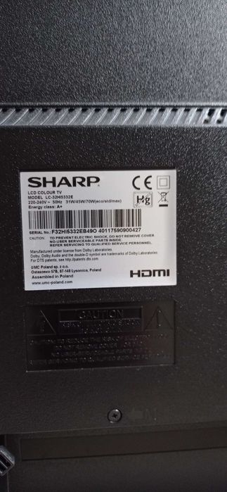 LCD Smart телевизор Sharp за части