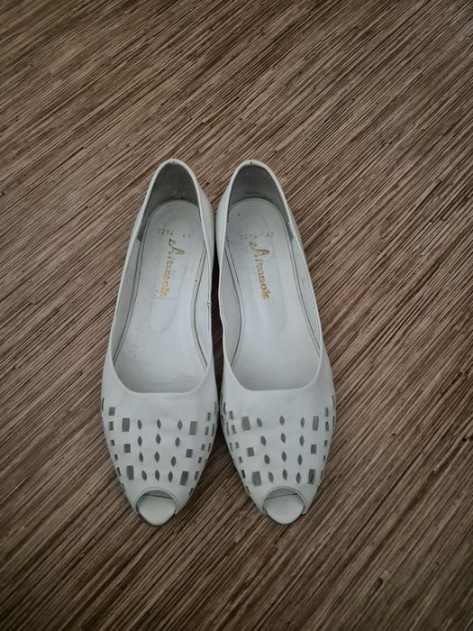 Балетки белые Турция