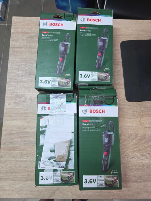 Pompa pneumatica Bosch EasyPump 0603947000, 3.6 V, 3 Ah, 10 bar/150 psi presiune maxima