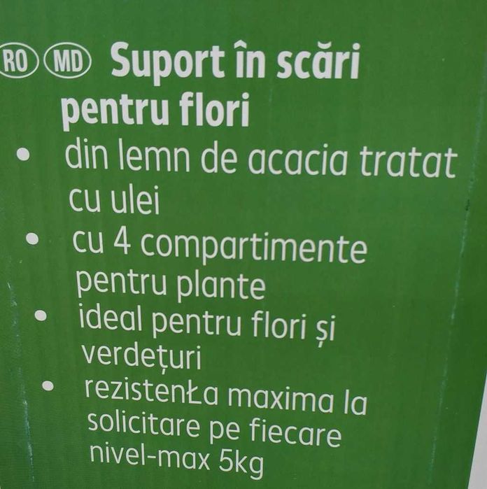 Suport în scări pentru flori