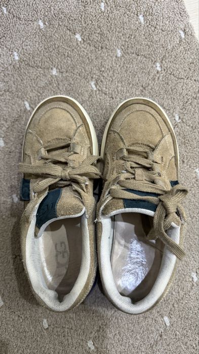 Кроссовки замш, коричневый