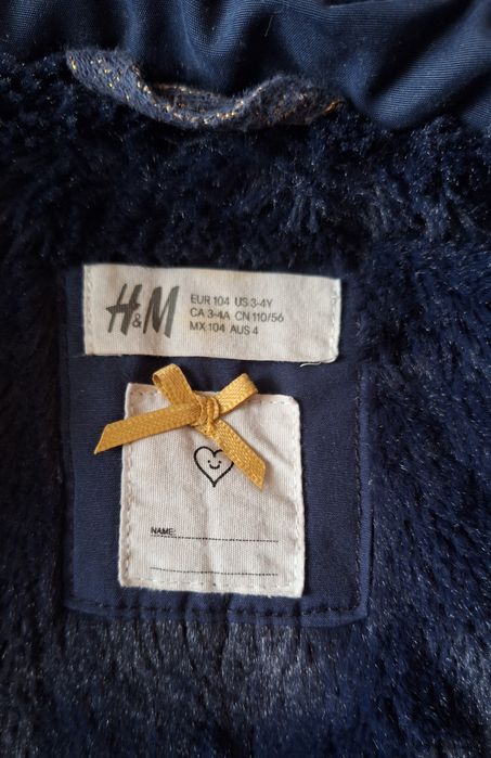 Парка для девочки фирма h&m