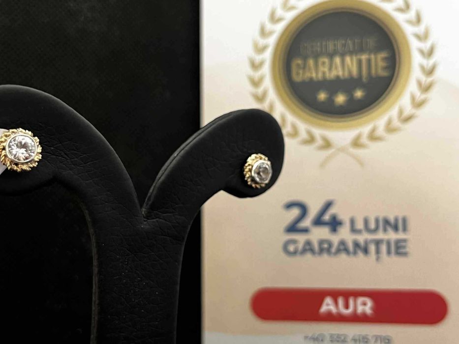Cercei Aur 14k, 2.16g (AG16 Moldova b31330)- Garantie 2 ani!