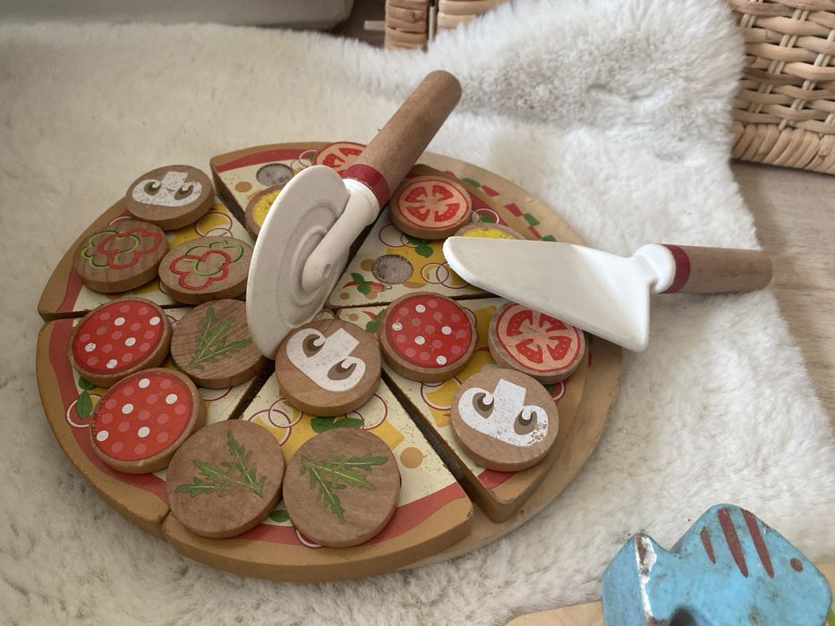 Lot jucarie de lemn Playtive Cafenea