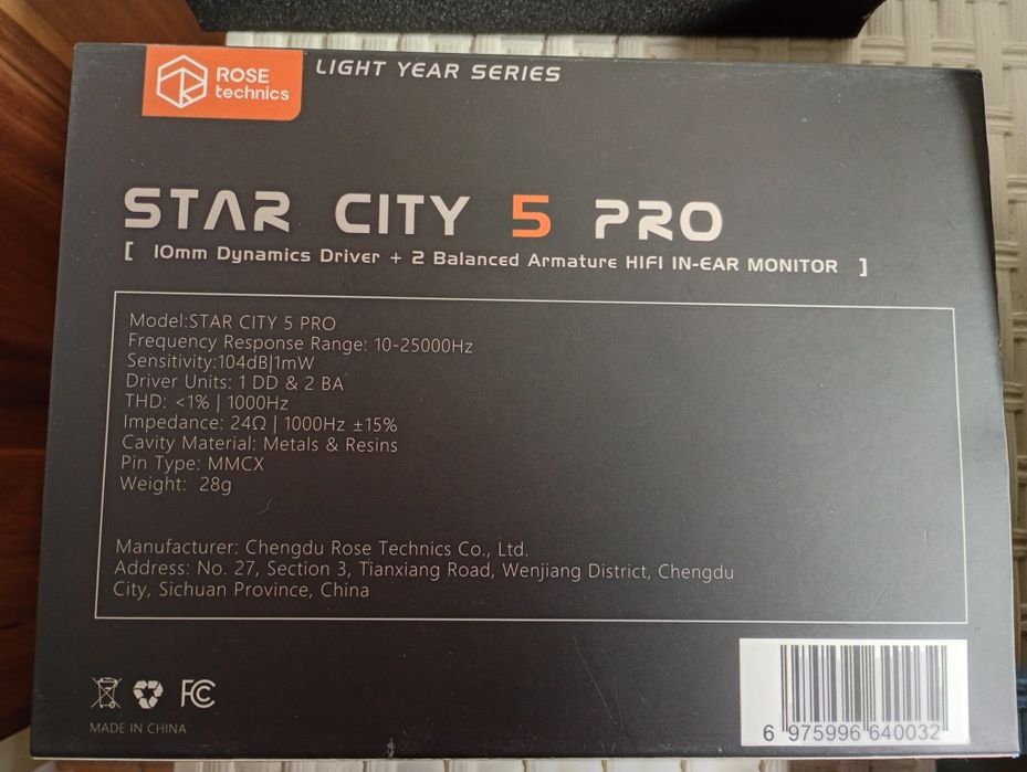 IEM Rose Technics Star City 5 Pro, 3drivere, unic propietar
