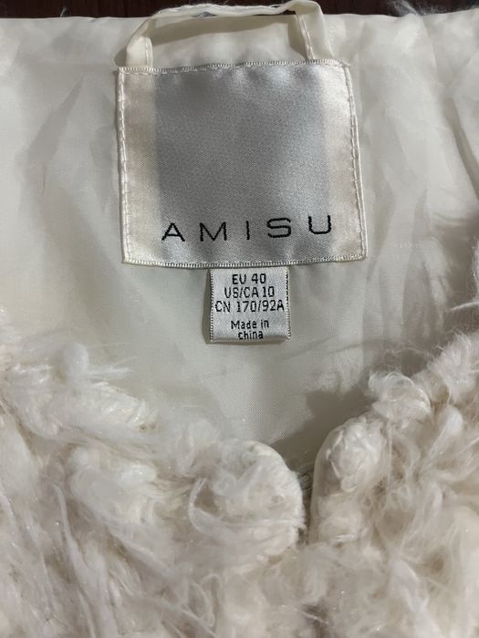 Бяло палто Amisu и Zara