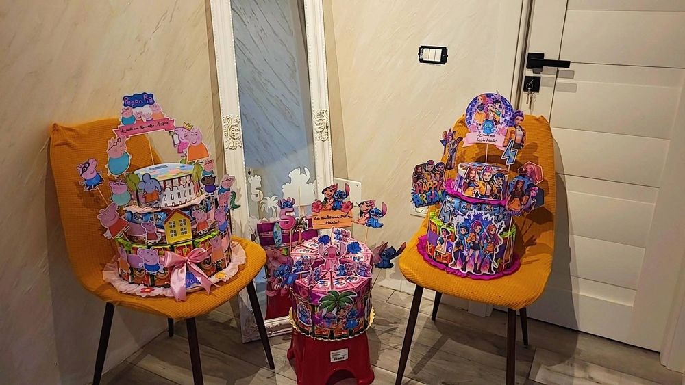 Realizez tort din dulciuri ambalate