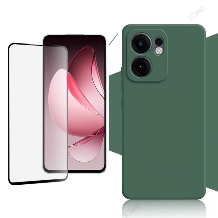 Oppo 12F 12FS 13F 13FS 14F 14FS Husa Interior Fin+Folie Sticla/Silicon