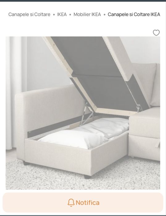 Vand canapea extensibila