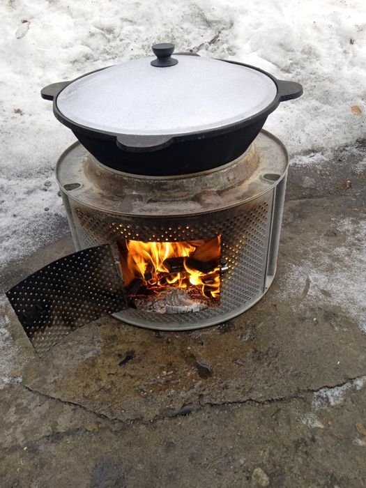 Лёгкая печьпод казан!!!