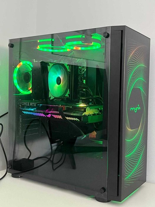 Sistem Desktop PC , procesor Intel Core i7-10700KF, 32GB memorie RAM, SSD 480GB + HDD 1TB, placă video NVIDIA GeForce RTX 3060 12GB