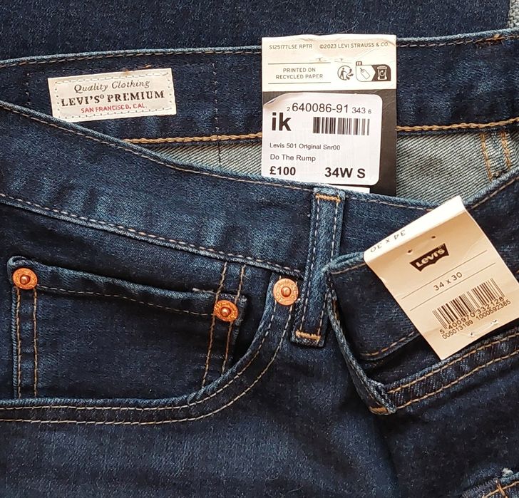 501® LEVI'S® ORIGINAL W34 L30 - Blugi drepți 100% originali
