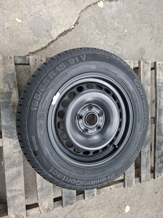 1бр. РЕЗЕРВНА 15" 5Х112мм Ауди, Фолксваген/ 5X112mm VW с гума 195 65 15