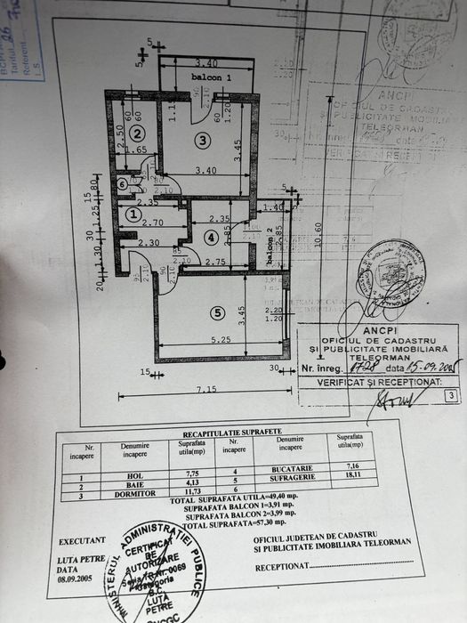 Vand Apartament 2 camere Decomandat zona I HCC