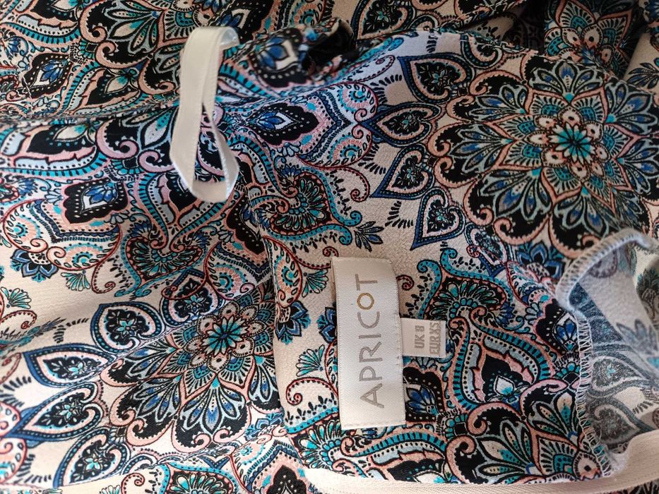Rochie de vara scurta M 38 turquoise bleumarin