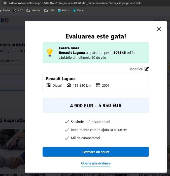 Renault Laguna II facelift, 2007, 2.0 dci , 150 CP