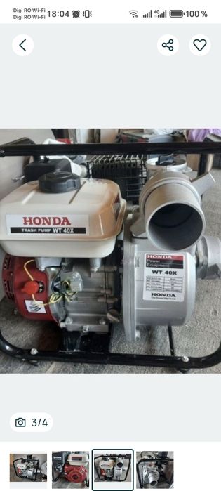 Motopompa Honda Wt 40X