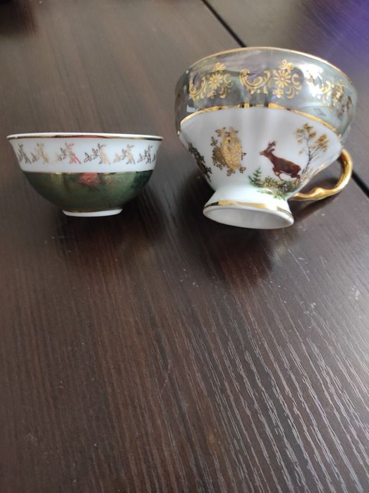 Соусники зелёные фарфоровые