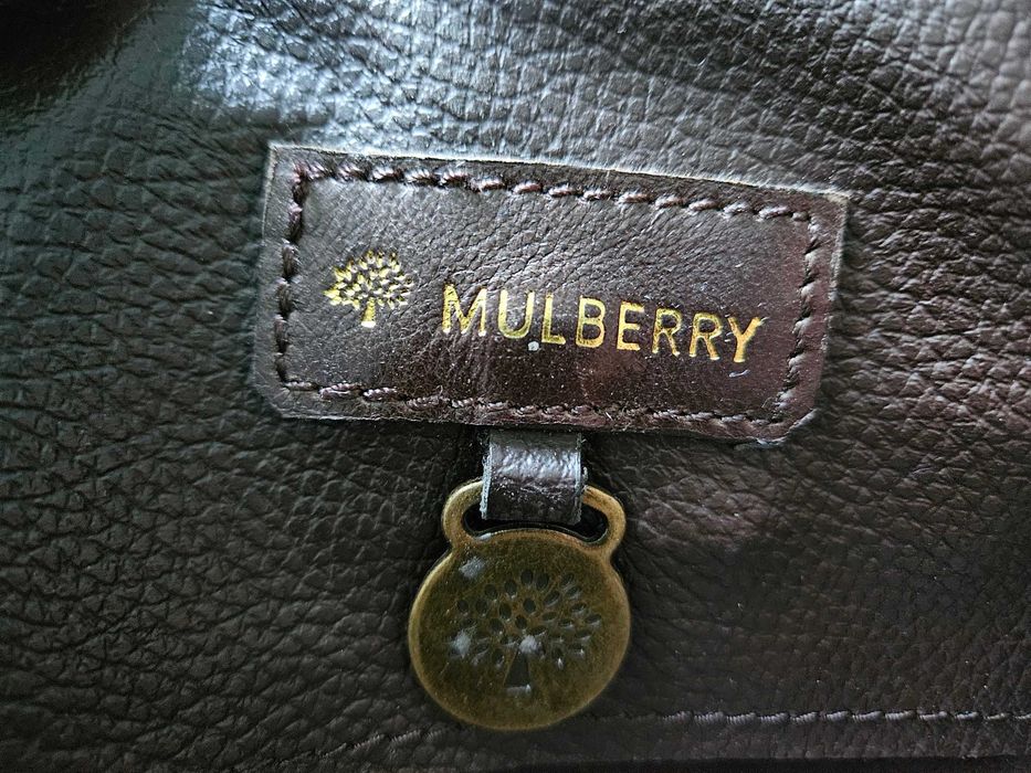 Mulberry Bayswater дамска чанта естествена кожа