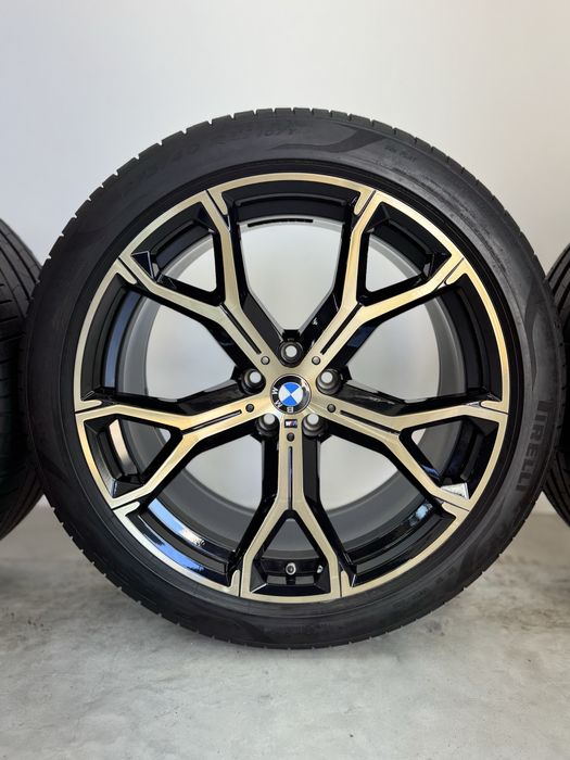 Jante Bmw X5 X6 R21 G05 G06 M741 Originale Gold Pirelli de vara 2024