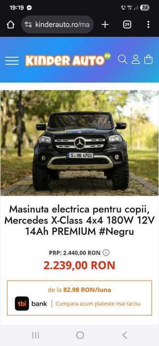 Masinuta electrica 4x4