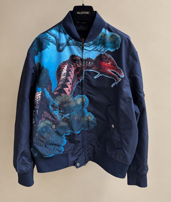 Valentino Dragons Garden Bomber Jacket