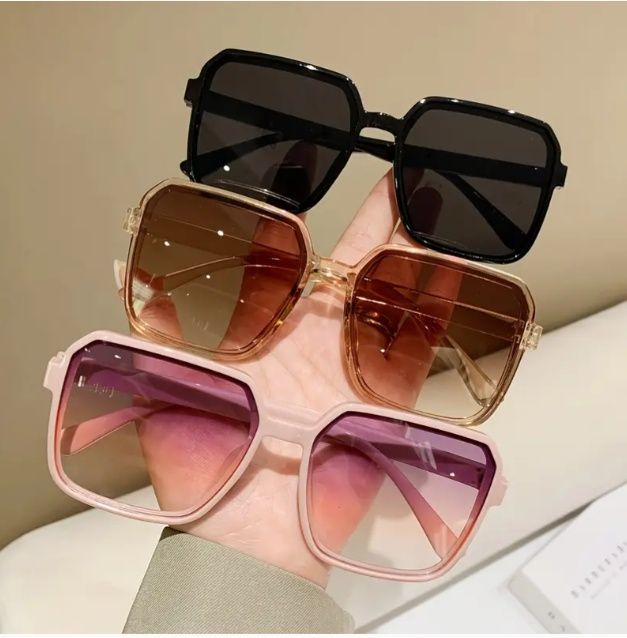 3 броя дамски очила с квадратни рамки