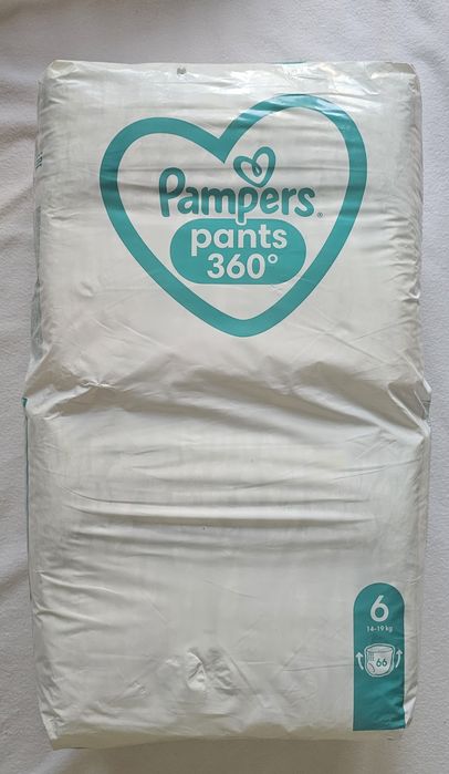 Пакет 66 броя пелени гащи Pampers 360 14 - 19 кг