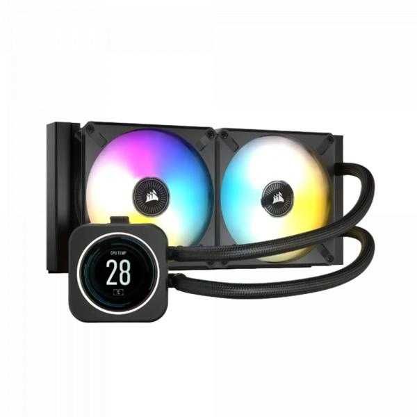 Система водяного охлаждения Cooler CORSAIR H100I ELITE LCD 240mm ++