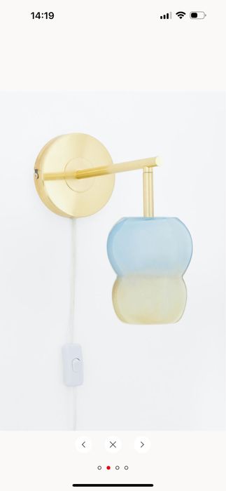 Две лампи стъкло H&M