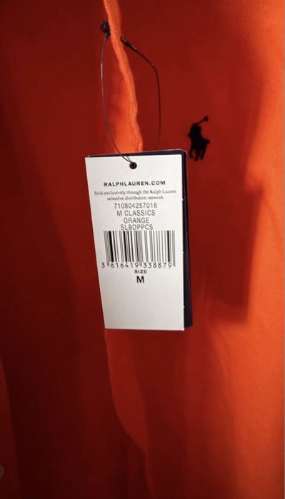 Polo Ralph Lauren Slim fit linen shirt  -  - Bright signal orange