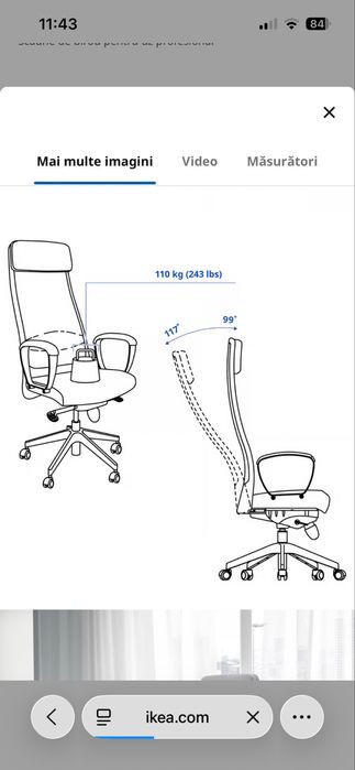 Markus Ikea scaun birou