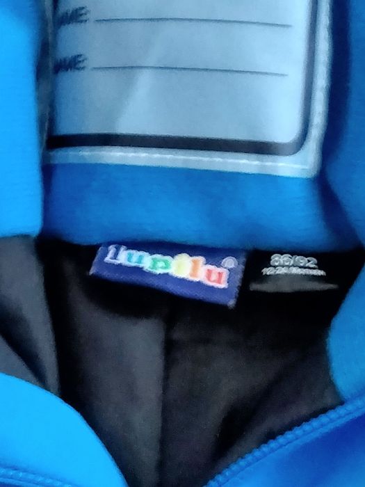 Pantaloni salopeta sky,Lupilu,masura 86/92,purtati de max 3x.
