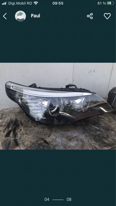Vand far faruri xenon bmw e60/61 lci,facelift